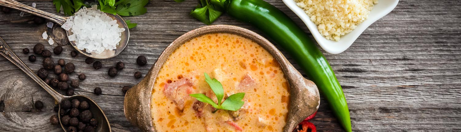 Schön scharf - Pure Pepper - Suppe mit Kokosmilch und Chilie